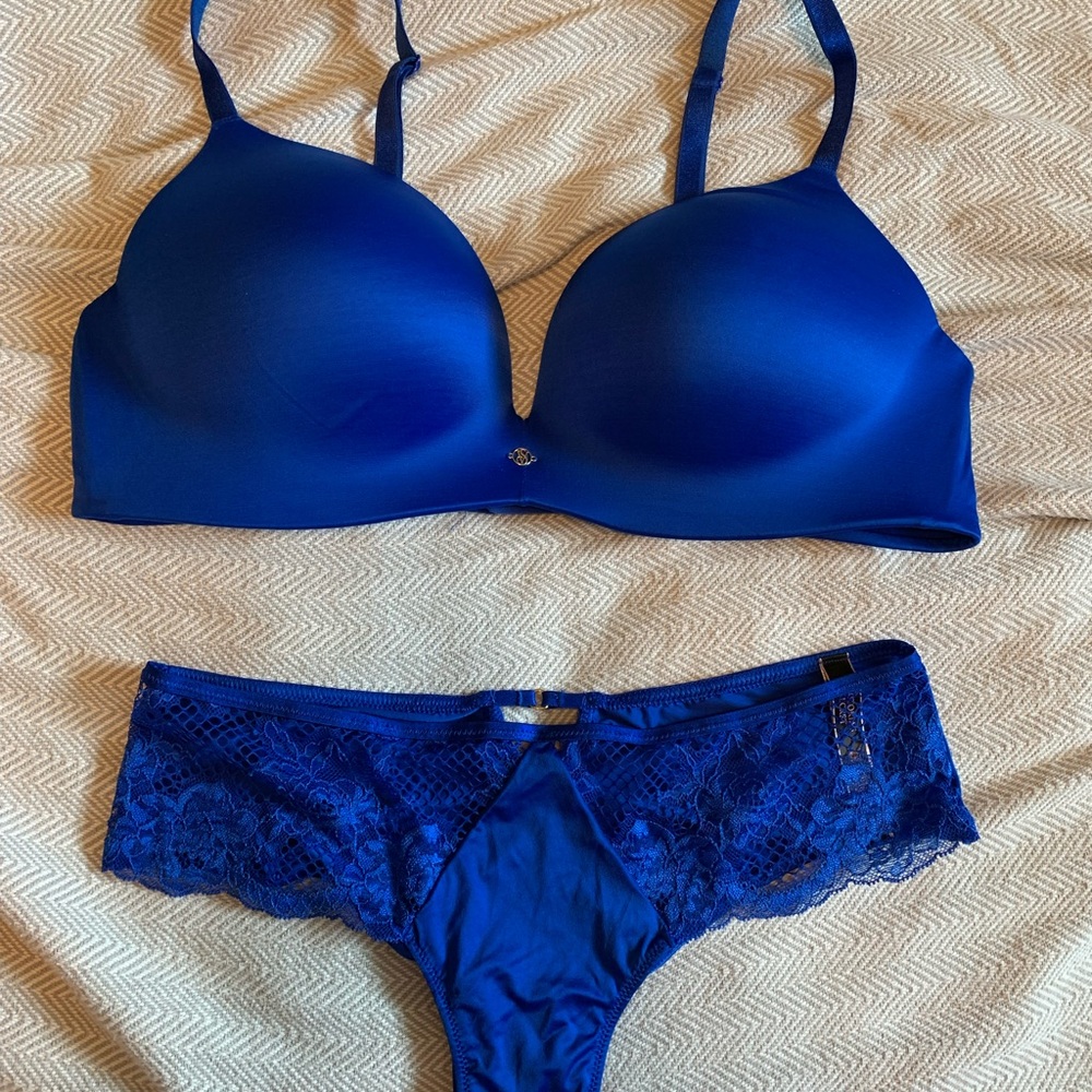 Victoria’s Secret Cobalt Blue Bra and Panty Set